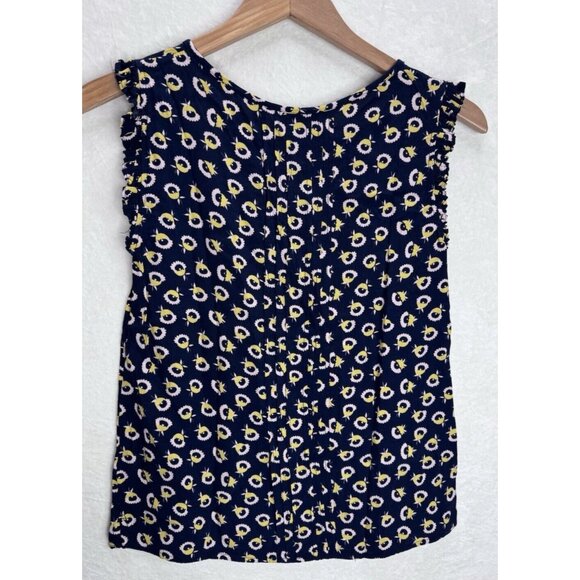 Boden Women's Clara Floral Blouse Pintuck Size 4 - Picture 9 of 9